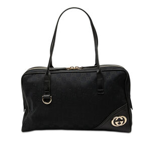 Pre-Loved Gucci GG Canvas New Britt Shoulder Bag